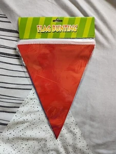 Flag Bunting 7M 25 Flags Triangle Red White Blue Home Garden Inside Out Party - Picture 1 of 24