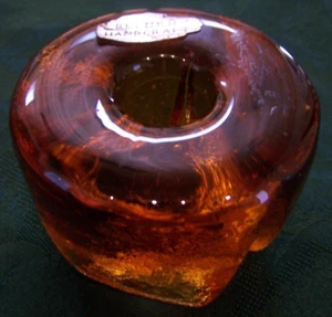 Gorgeous Caramel Colored Blenko Candle Holder - Picture 1 of 1
