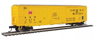 HO SCALE - WALTHERS Mainline 910-1829 GREEN BAY & WESTERN 50' ACF Box Car - Picture 1 of 5