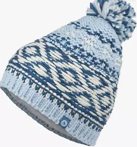 MARMOT Women's Tashina Winter Hat/Beanie Pom Pom One-size Iceberg Blue $39 - Picture 1 of 5