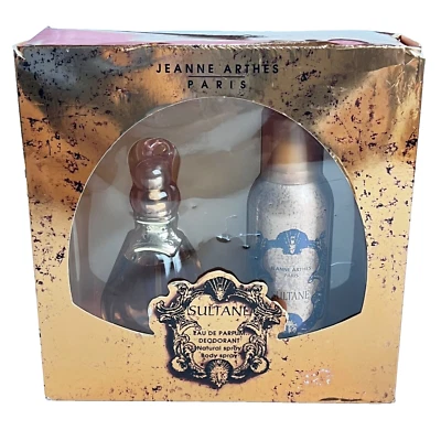 Jean Arthes SULTANE 女士 3.4 盎司/100 毫升淡香水喷雾 + 150 毫升身体喷雾 已停产 — 第 1/4 张图片