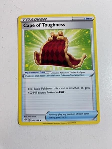 Pokémon TCG 160/189 Cape of Toughness Trainer Uncommon Darkness Ablaze VG - Bild 1 von 2