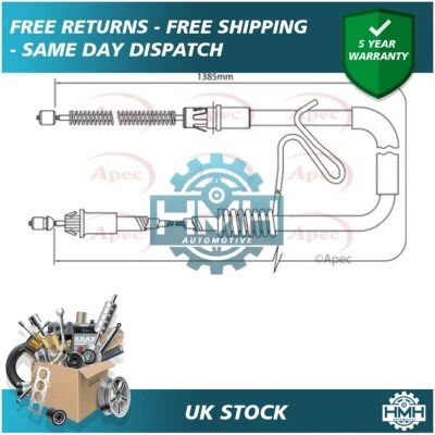 Fits Ford Transit 2.3 2.4 TD 2.5 dCi Hand Brake Cable Rear Right Poppy - Image 1 of 2