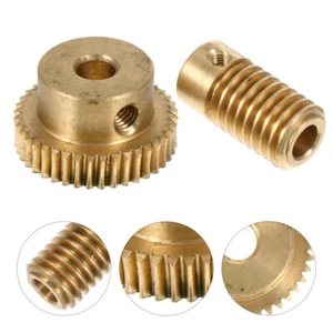 2 Pcs 40 Teeth Gear Wheel Worm Wheel and 5mm Hole Shaft for Gear Box - Picture 1 of 12
