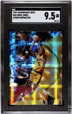 1997 Bowman's Best ATOMIC REFRACTOR #49 Eddie Jones SGC 9.5 Lakers HIGH END!