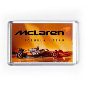 MCLAREN F1 racing car Formula 1 fridge magnet 7x4.5cm Norris, Piastri, SENNA - Picture 1 of 16
