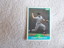 Score MLB 1989 "ROBBY THOMPSON" #172 San Francisco Giants Trading Card n32