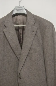 Raffaele Caruso Su Misura Mientus Wool herringbone Blazer Jacket eu 56 us 46 - Picture 1 of 12