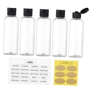 3.4 oz Travel Bottles for Toiletries, 5pcs Travel Containers for Shampoo Tsa - Picture 1 of 7
