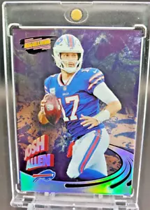 JOSH ALLEN RAINBOW REFRACTOR INSERT WITH CASE Buffalo Bills - Picture 1 of 5