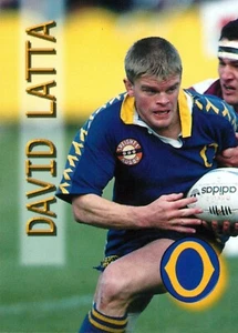 1996 OTAGO NPC Rugby Union Card DAVID LATTA All Blacks - Picture 1 of 2