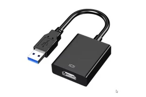 HD 1080P USB 3.0 to HDMI Video Cable Adapter For PC TV Laptop HDTV LCD Converter - Afbeelding 1 van 3