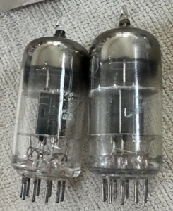 Match PAAR Tungsol 12AT7 BLACKPLATES Square D Getter Premium Audio RÖHREN - Bild 1 von 15