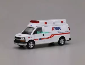 BN 1:64 596 White AMR Ambulance Express 3500 Van Model Diecast Metal Car - Picture 1 of 5