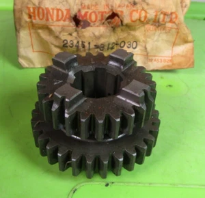1971 HONDA SL350 K2 SL 350 MAINSHAFT SHIFTER GEAR 25T & 30T 23451-312-030 OEM - Picture 1 of 7