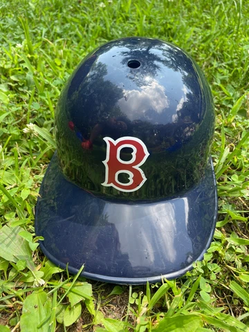 VTG MLB Boston Redsox Baseball Adjustable Batting Helmet 1970's Cover