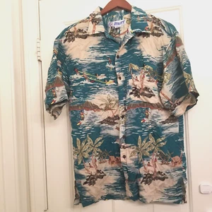 Camicia uomo classica a tema surf Villaggi hawaiani marca Utility taglia S - Foto 1 di 12
