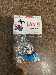 Hallmark Kawaii Art spider Man Holiday Christmas Tree Ornament Nos Marvel - Picture 1 of 2