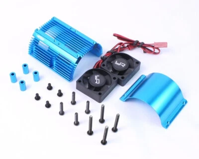 Dissipatore alluminio per motori 1:8 doppia ventola Tornado Blu YA-0261BU - yeah - Immagine 1 di 4