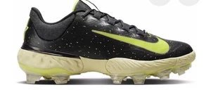 Nike Alpha Huarache Elite 4 MCS Baseball Stollen Herren Gr. 15 schwarz limette FV6096-001 - Bild 1 von 6