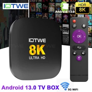 2025 Tv Box Android13 128GB 8K HDR Dual WIFI6 YouTube + Apps 5,2 BT TOP OVP NEU - Bild 1 von 27