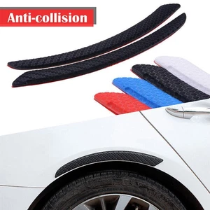 2x Black Fender Wheel Rim Eyebrow Arch Mouldings Protector Strip Guard Scratch - Imagen 1 de 8