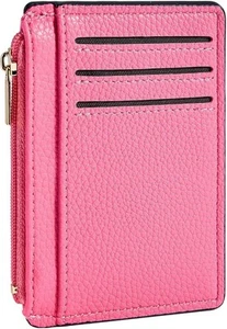 Kreditkartenetui für Frauen schmale minimalistische Fronttasche RFID Schutz Geldbörse - Bild 1 von 6