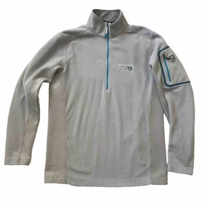 Suéter Mountain Hardwear Para Hombres Gris Medio Polar Pullover 1/4 Cremallera Exterior Usado en Excelente Condición - Imagen 1 de 9