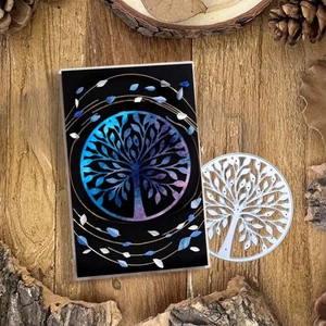 Metal Cutting Dies Round Tree of Life Stencil Scrapbooking Embossing Paper Craft - Picture 1 of 4