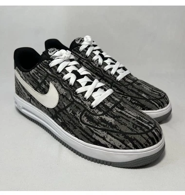 NIKE 2014 Holiday LUNAR FORCE 1 '14 JACQ QS "NEGRO BLANCO Colorway" TALLA 12 USADO EN EXCELENTE ESTADO Foto 1 de 4