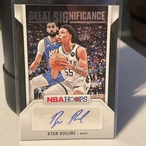 2024-25 Panini NBA Hoops Great Significance Ryan Rollins Auto Autograph - Picture 1 of 2