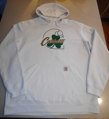 Carhartt Sudadera con Capucha Pullover Sudadera Trébol Talla L Alto Calce Suelto Usado en Excelente Condición Foto 1 de 4