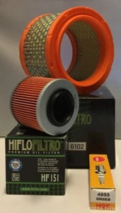 Service Kit For APRILIA PEGASO 650 ie (2001 to 2004) Filters and NGK Spark Plug - Picture 1 of 6