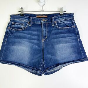 Joes Jeans Womens Blue Dark Wash Edelyn Mid-Rise Stretch Denim Jeans Shorts 28
