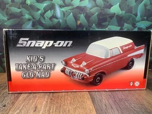NEW IN BOX PLASTIC CROWN PREMIUMS SNAP-ON KID'S TAKE-A-PART GLO-MAD 57 CHEVY SS - Picture 1 of 16