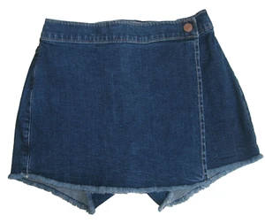 Abercrombie girls Blue Denim Shorts Skirt Size 13-14 y - Picture 1 of 6