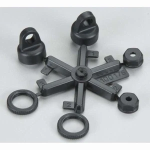 HPI Blitz 2wd SC 100317 Shock Cap & Preload Collar Set Firestorm - Imagen 1 de 1