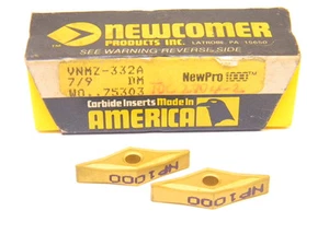 6 pezzi inserti in carburo Newcomer VNMZ 332 A, grado NP1000, nuovo surplus - Foto 1 di 1