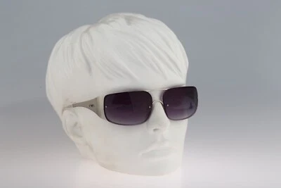 Gafas de sol Emporio Armani 231 S 881 6I, vintage de aviador envolventes plateadas nuevas de stock Foto 1 de 4