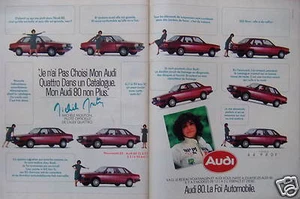 PUBLICITÉ DE PRESSE 1981 AUDI 80 CL 5 CV LA FOI AUTOMOBILE - ADVERTISING - Picture 1 of 1
