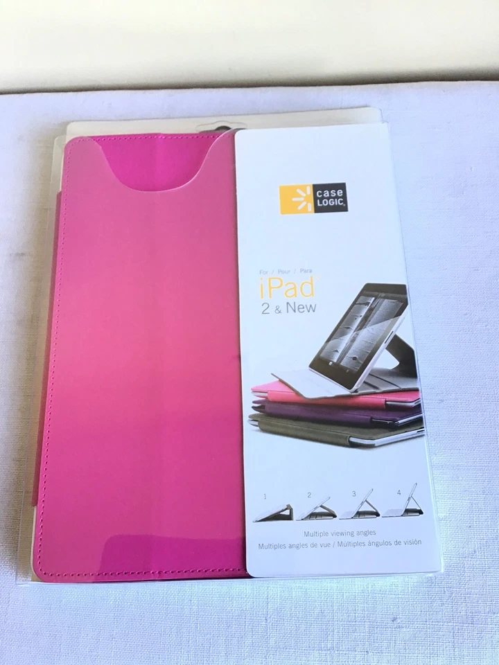 New Open Box Case Logic Hot Pink iPad 2 Multiple Viewing Angle Folio Case  - Image 1 of 4