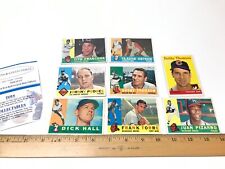 1959 Topps 7 cartes de baseball communes différentes