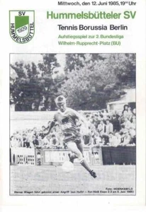 Quaderno programma calcio 84/85 Aufstieg Hummelbütteler SV - TEBE Berlino - Foto 1 di 1