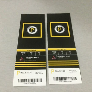 BIGLIETTO PIRATI 2018 STUB 8/4/18 VS CARDINALS~Matt Carpenter HR # 125 - Foto 1 di 1