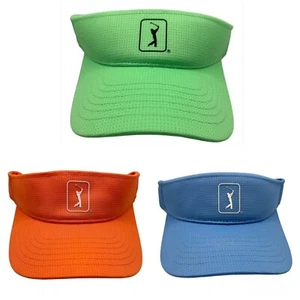 PGA Tour AIRFLUX Fairway Mesh Golf Visor Green Orange Blue Adjustable New Hat - Picture 1 of 33