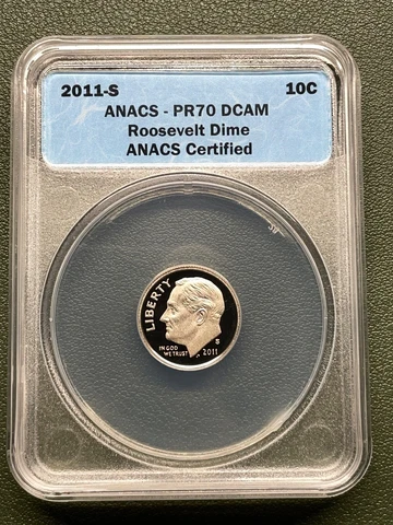 2011 S ROOSEVELT DIME ANACS PR70 - FREE SHIPPING Cover