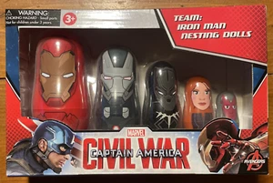 Marvel Captain America Civil War Ironman Nesting Dolls New in Box - Picture 1 of 6