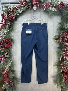 George Men Pants Size 32x30 Mens NEW With Tags Career Dress Slack Navy Blue - Picture 1 of 15
