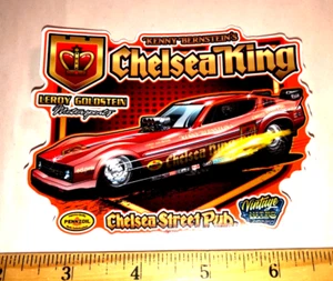 Kenny Bernstein CHELSEA KING Street Pub Plymouth Arrow NHRA Racing Sticker Decal - Picture 1 of 1