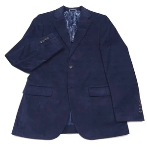 $295 Nautica Brielle Navy Blue Corduroy Sport Coat Blazer Jacket Mens Size 38S - Picture 1 of 11